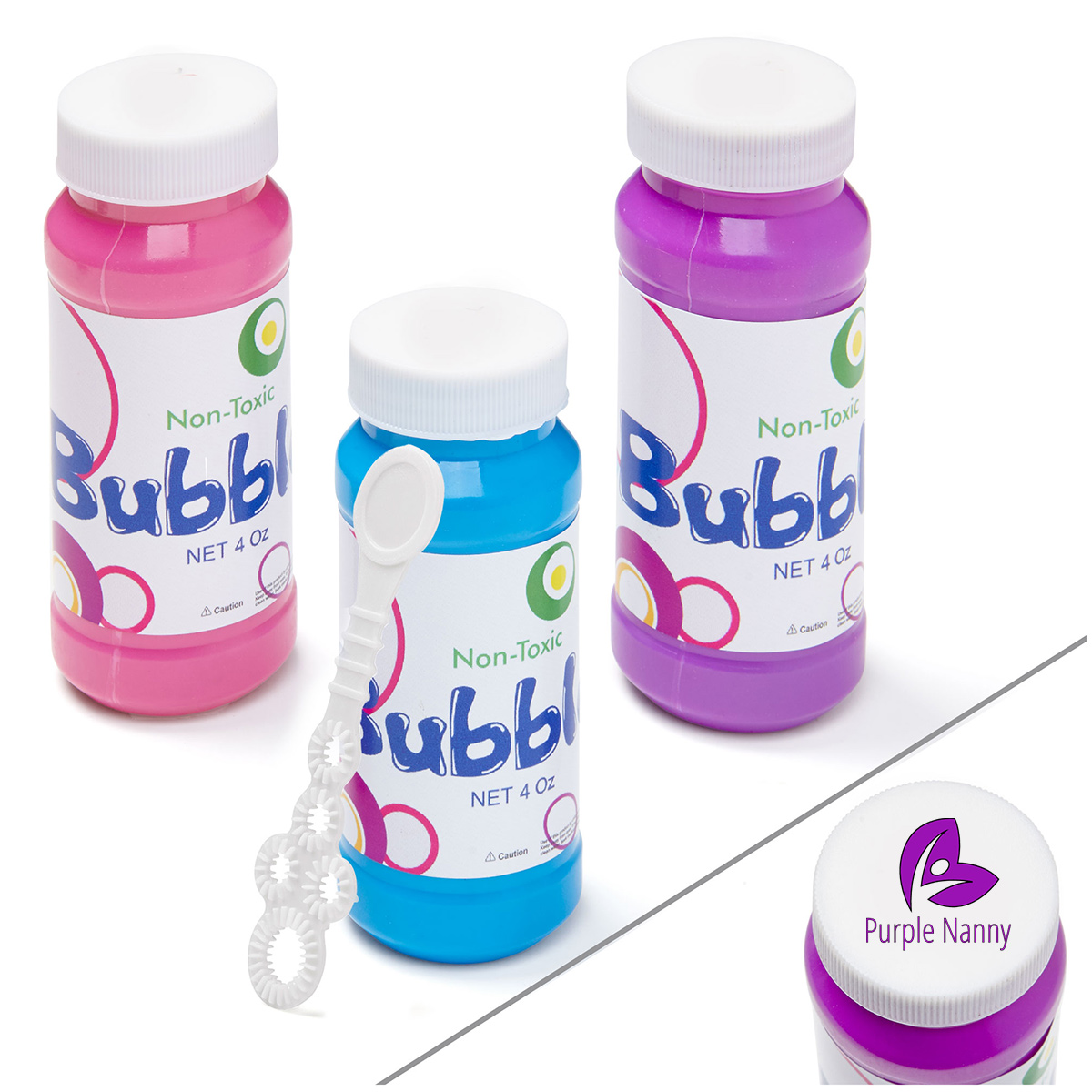 4 oz. Bubbles Imprinted on Cap