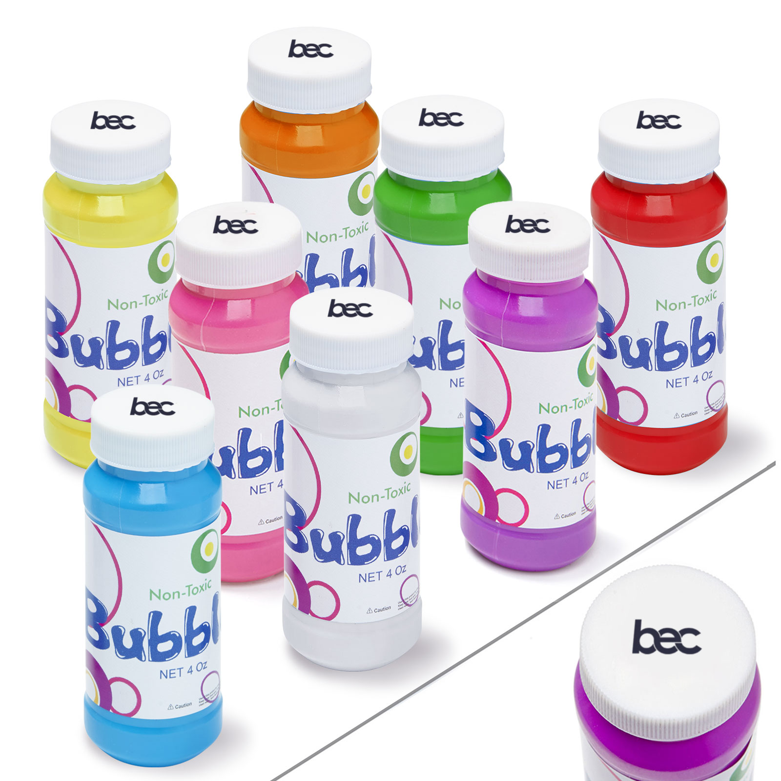 4 oz. Bubbles Imprinted on Cap