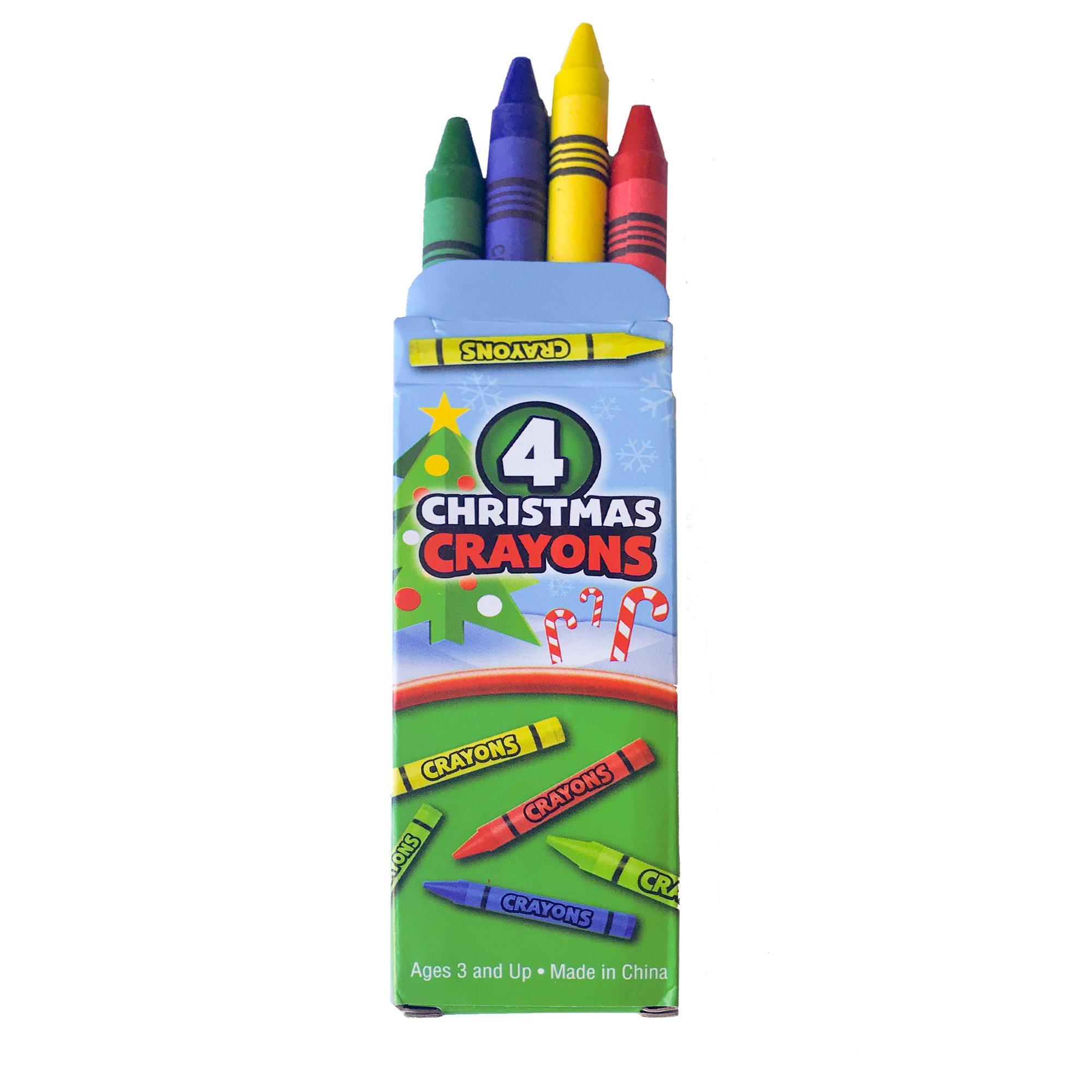 4-Count Christmas Crayon Pack
