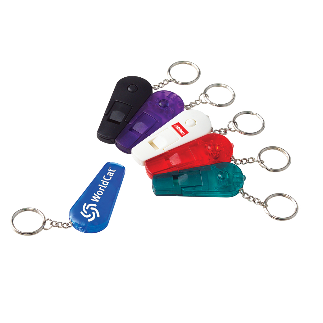 Whistle Keychain with LED