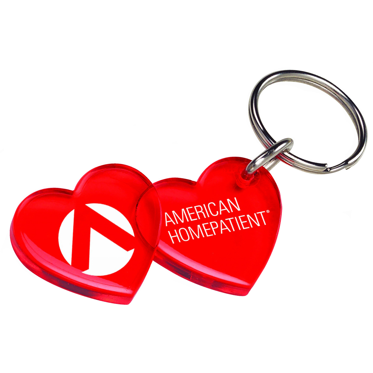 Acrylic Double Heart Keychain