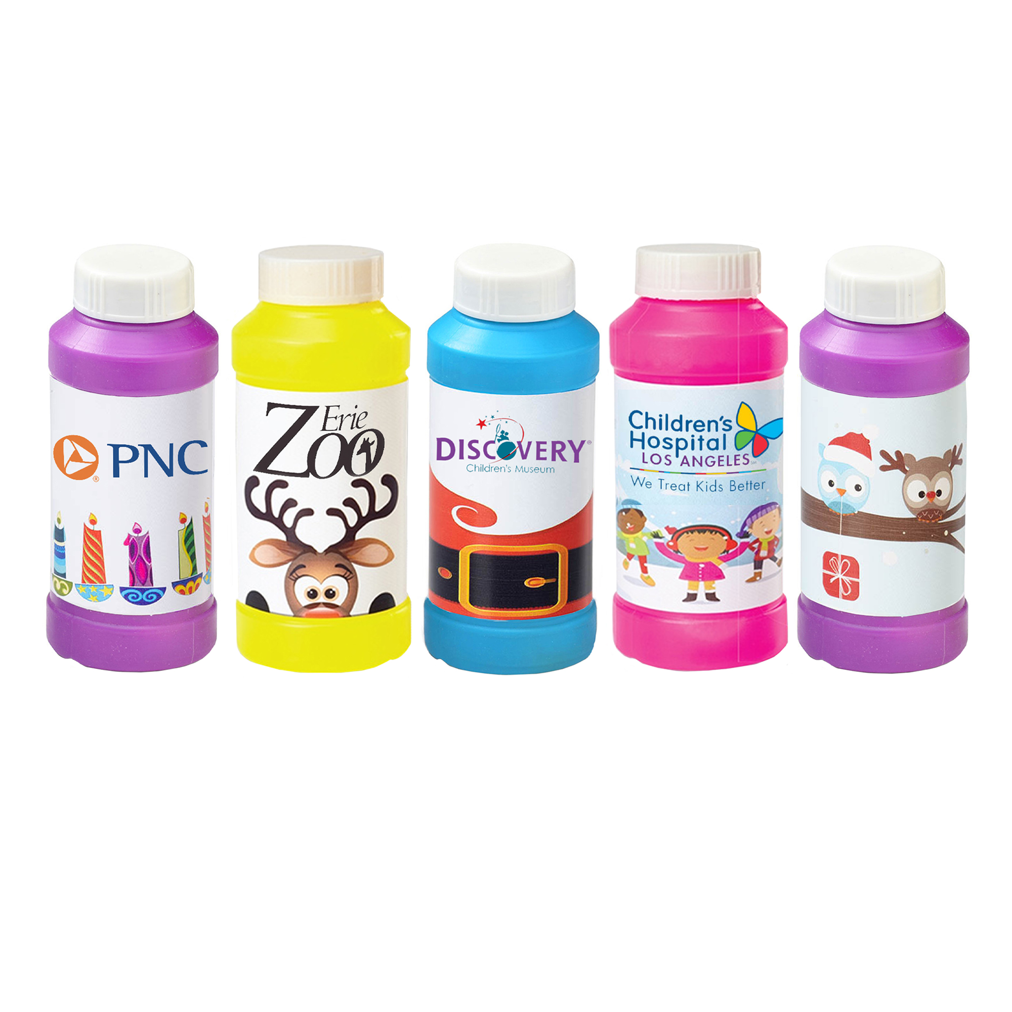 4 oz. Bubbles with Stock Holiday/Winter Theme Digital Label