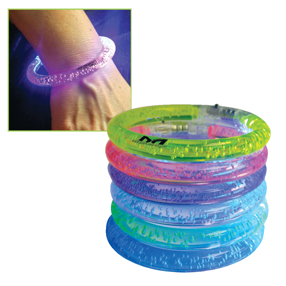 Flashing LED Bubble Bracelet 