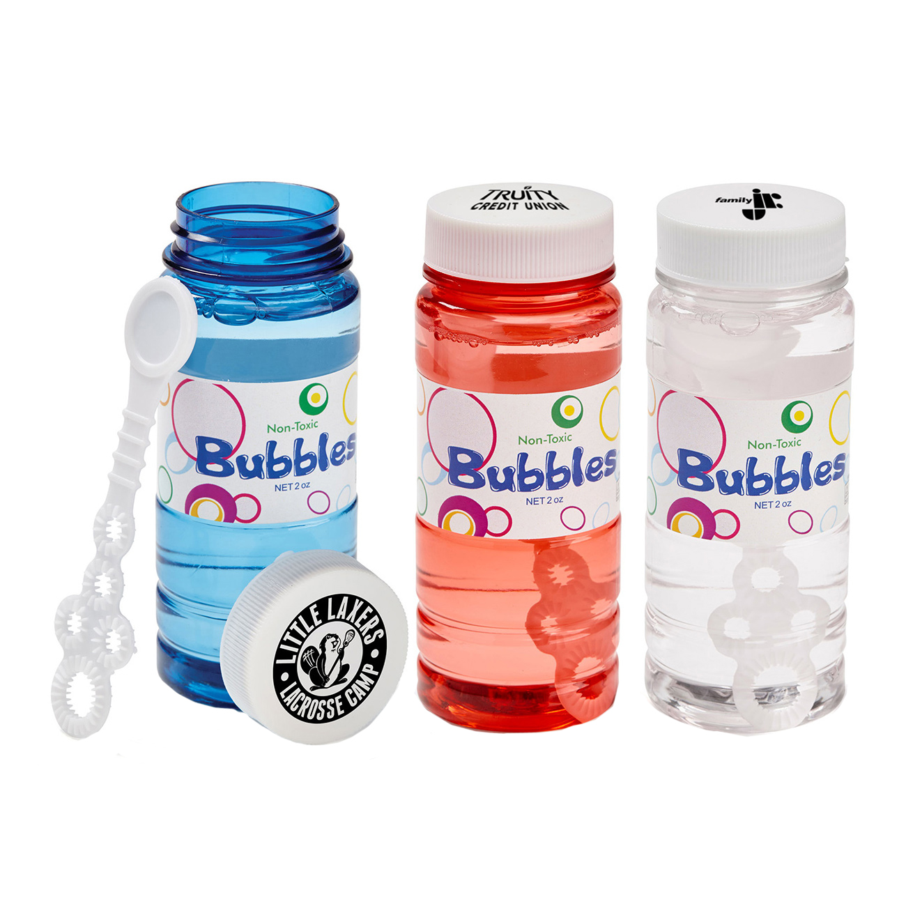 Translucent 4 oz. Bubbles Imprinted on Cap