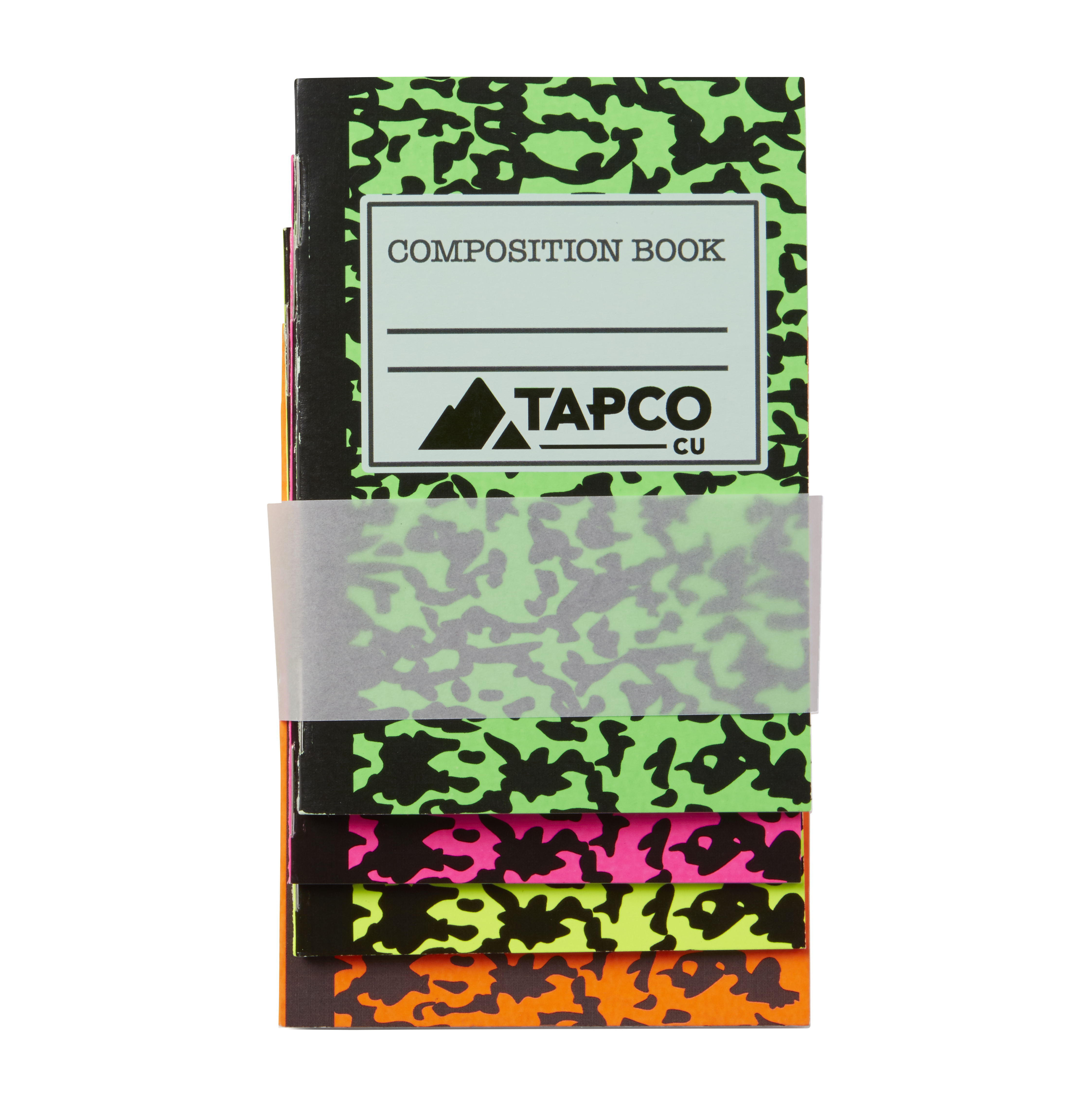 Mini Neon Composition Notebook set