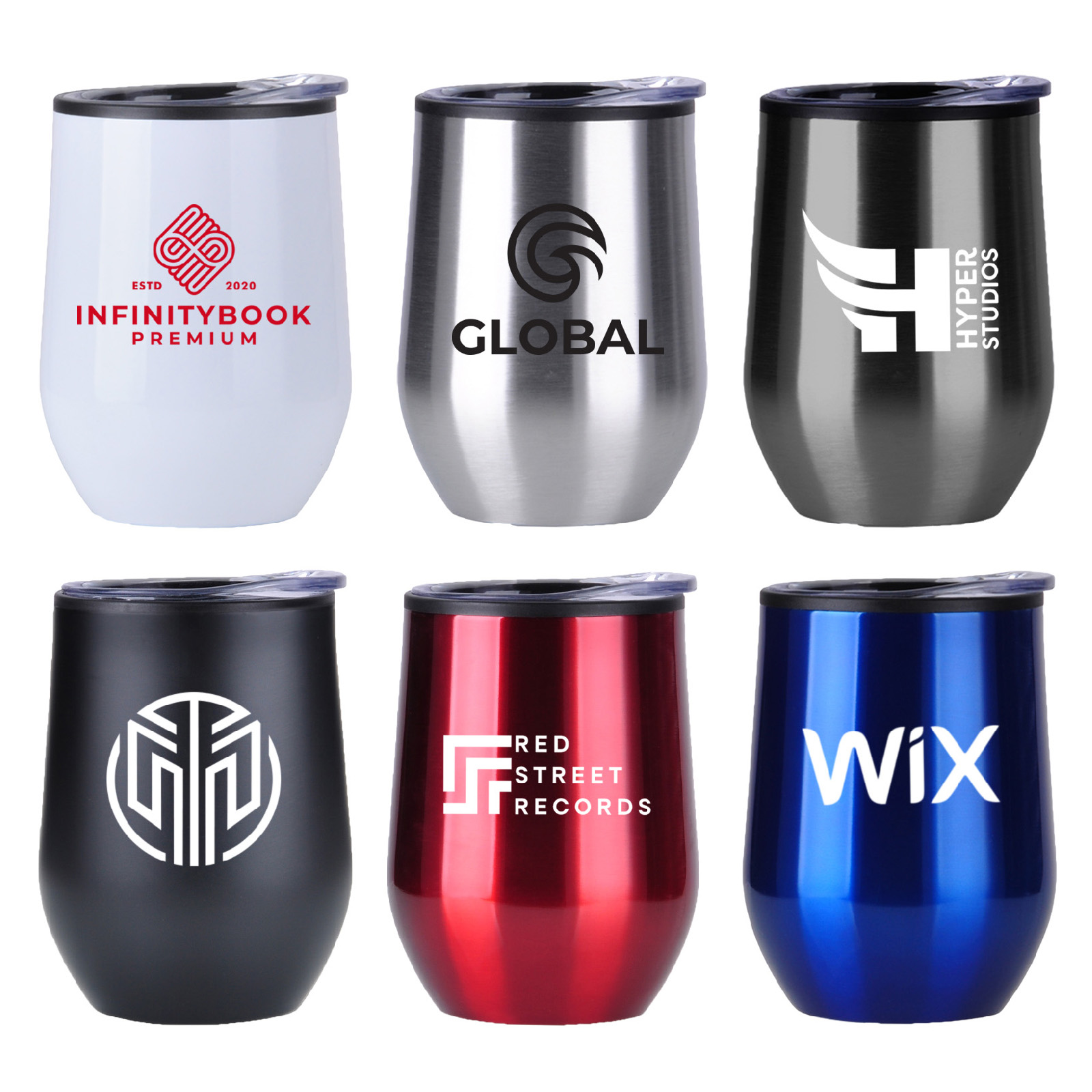 12 Oz Stainless Steel Wine Mug