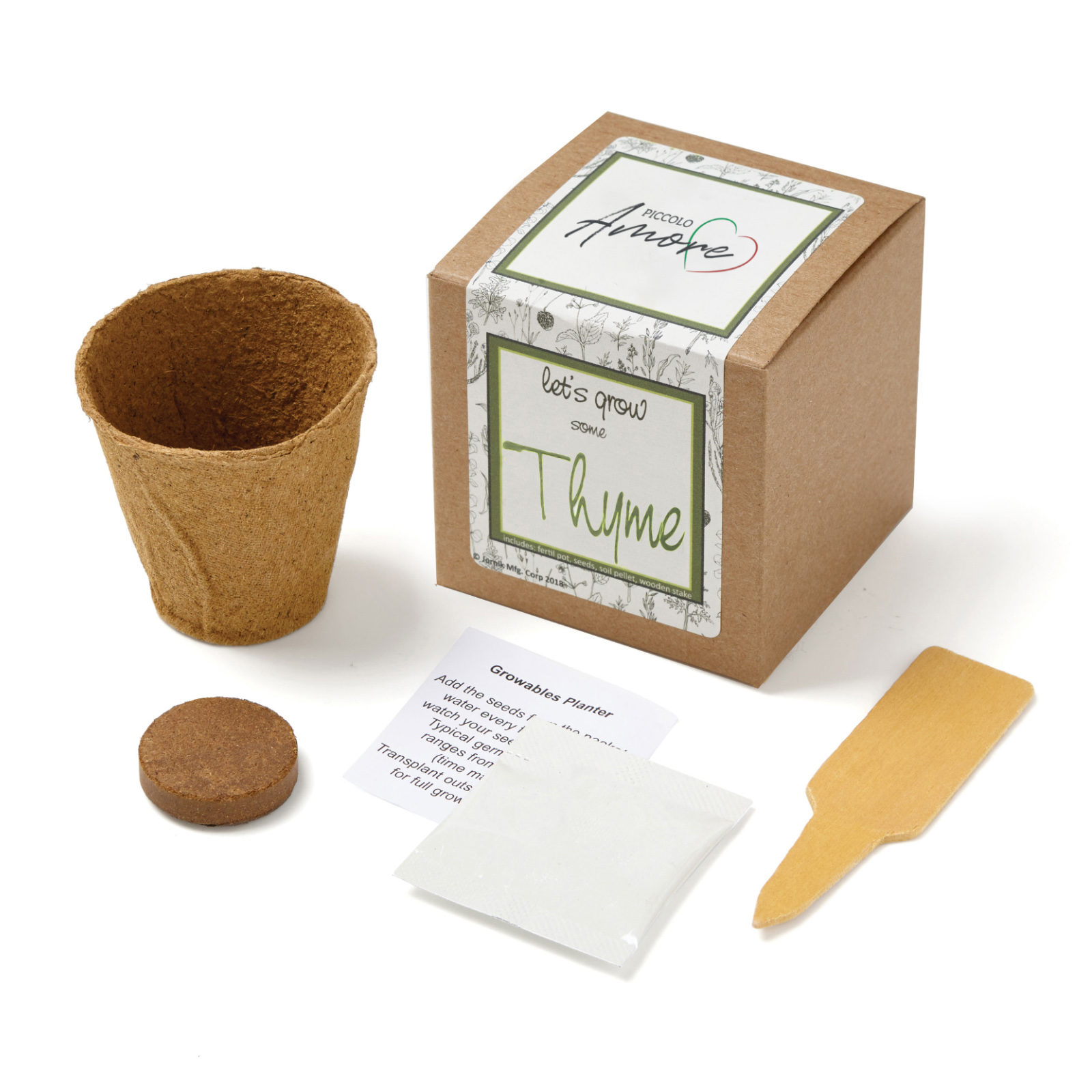 Thyme Growables Planter in Kraft Gift Box