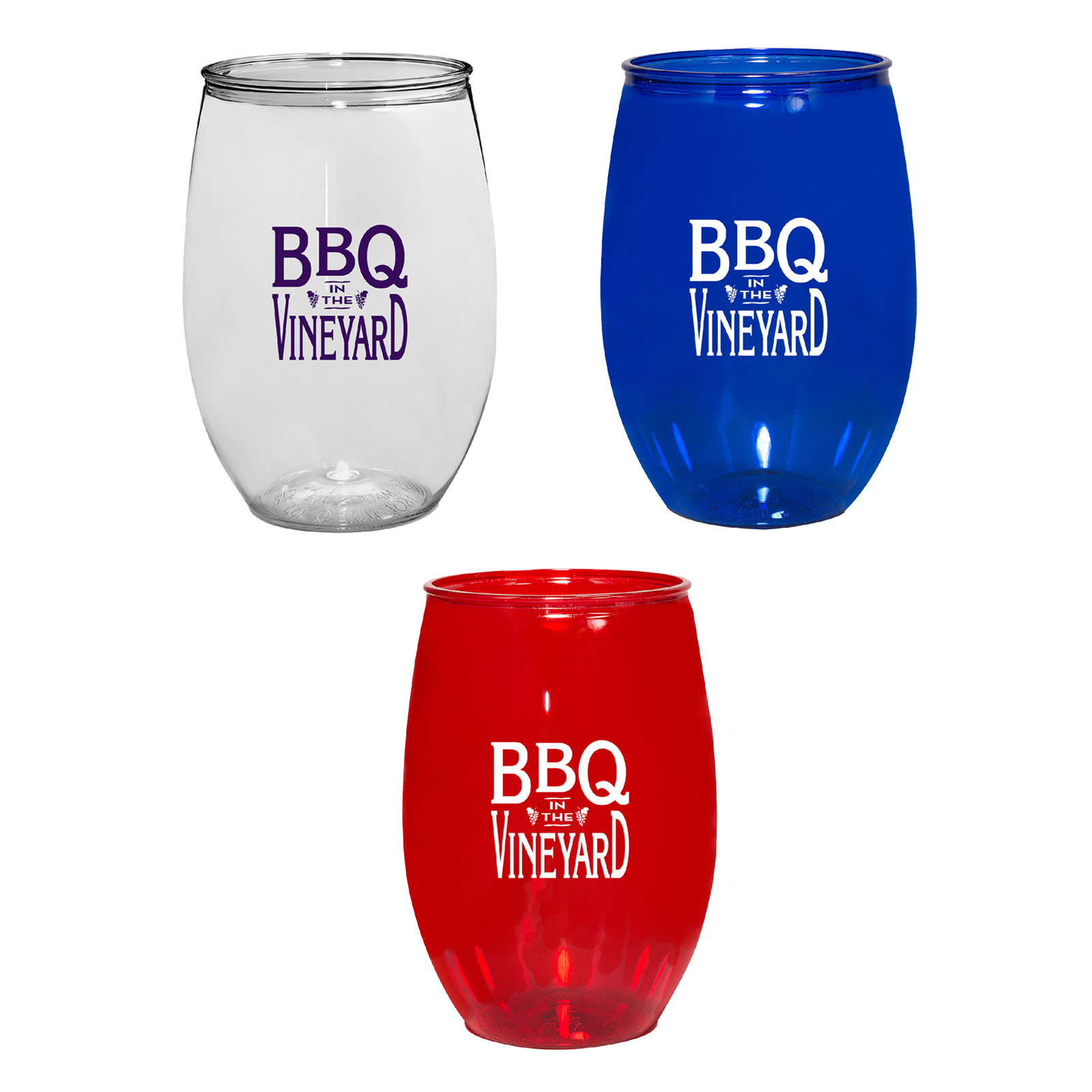 PET 16 oz. Stemless Wine Glass