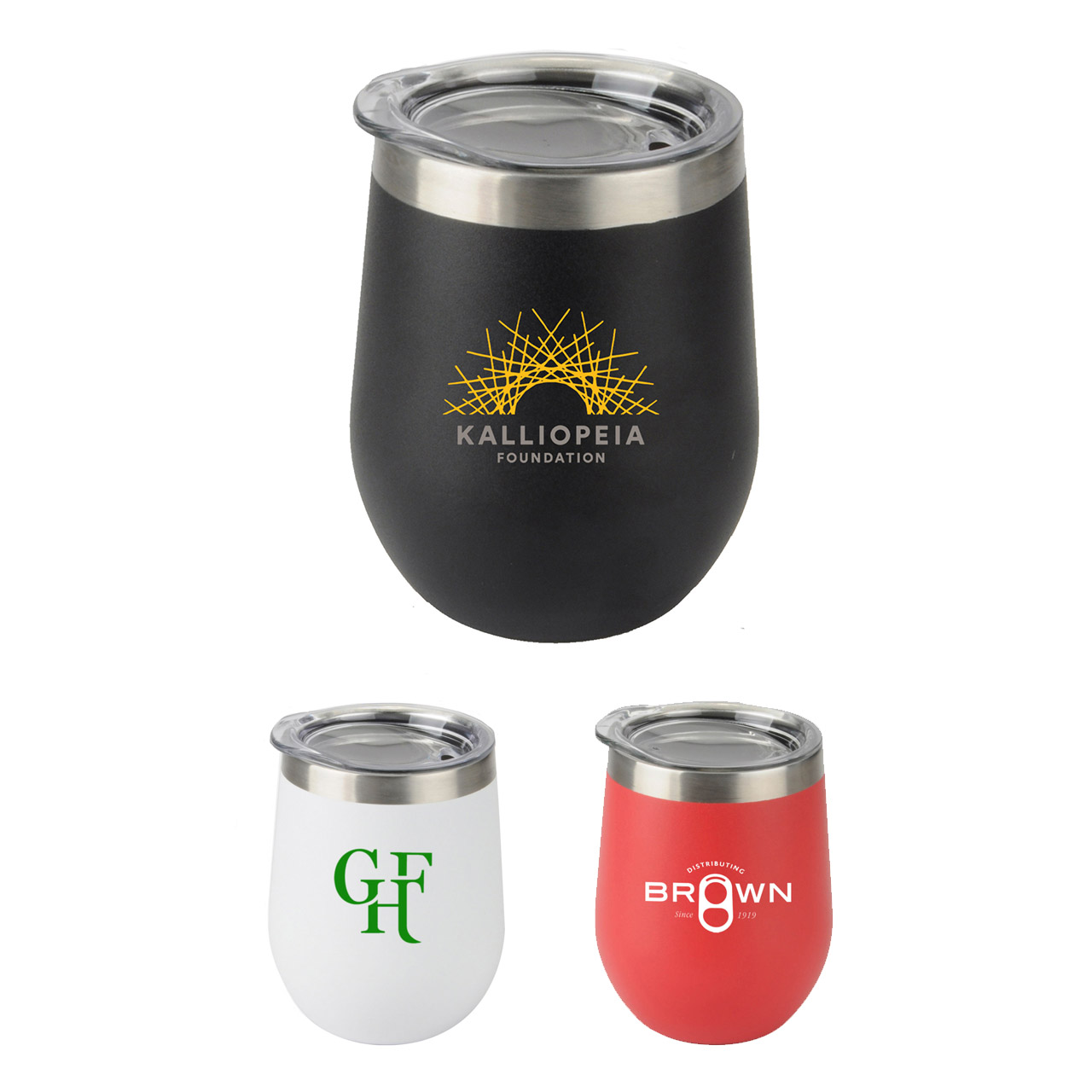 12 oz. stainless steel wine tumbler 