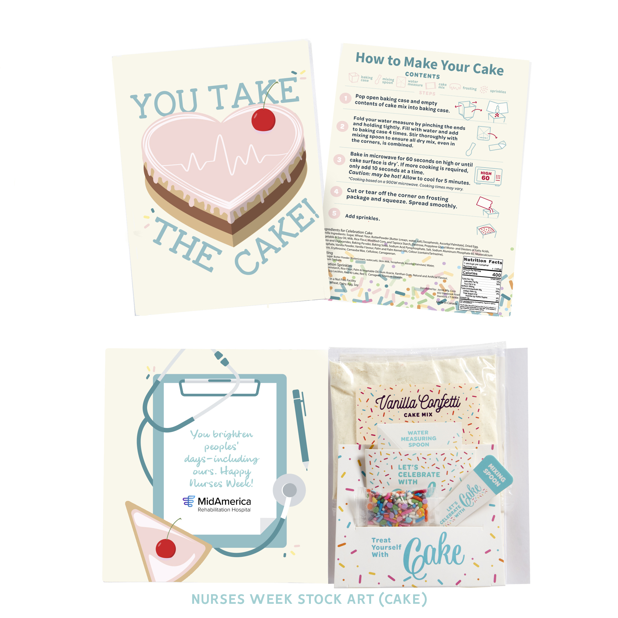 InstaCake Nurse Appreciation Cake in a Card