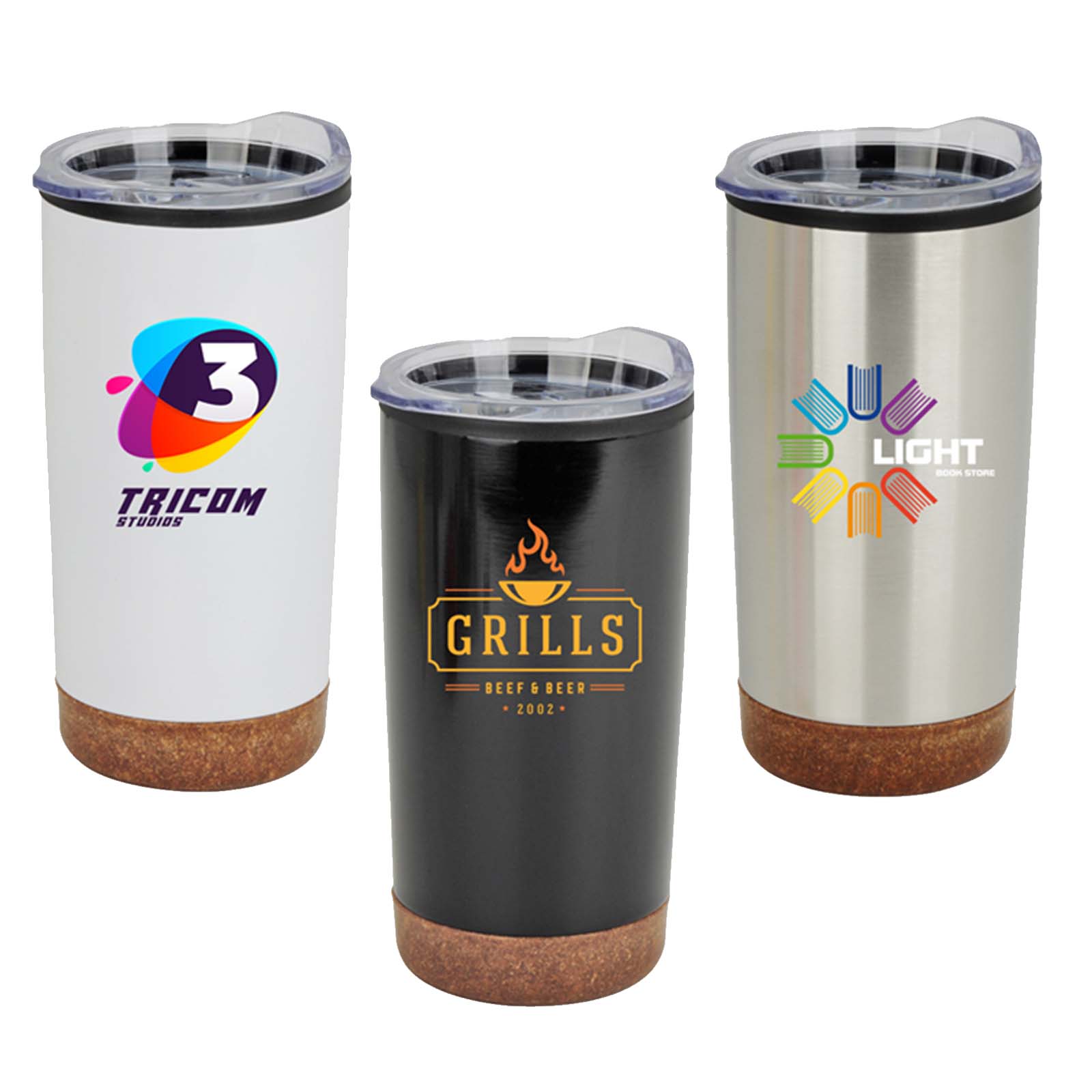 Jornikolor 20 oz. Stainless Steel PP Cork Base Tumbler