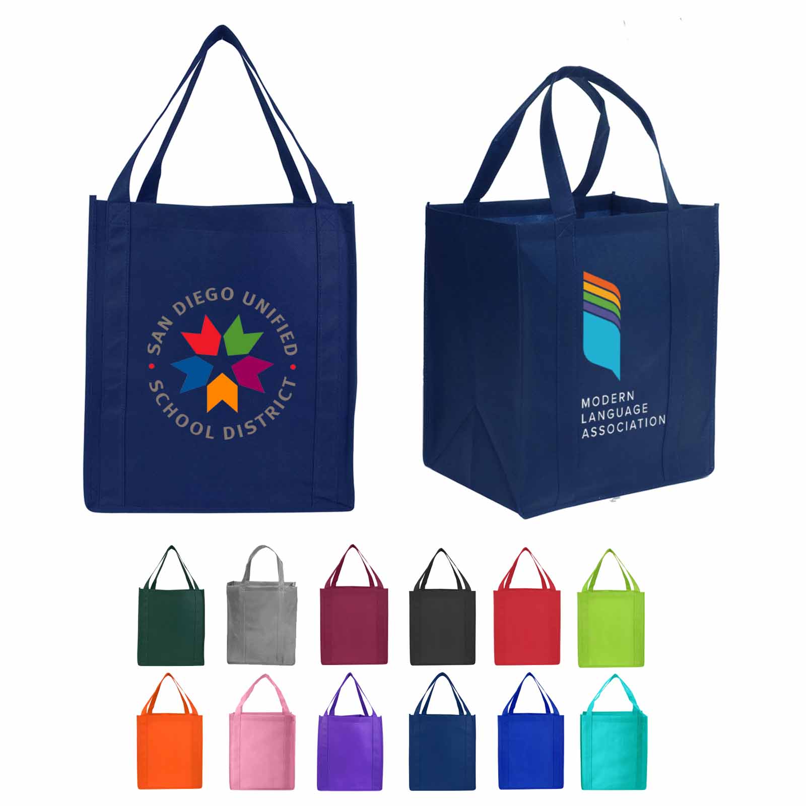 Full Color Large Non Woven Grocery Tote