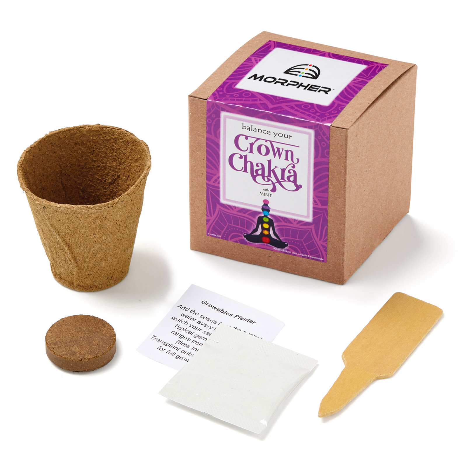 Crown Chakra Growable in Kraft Gift Box