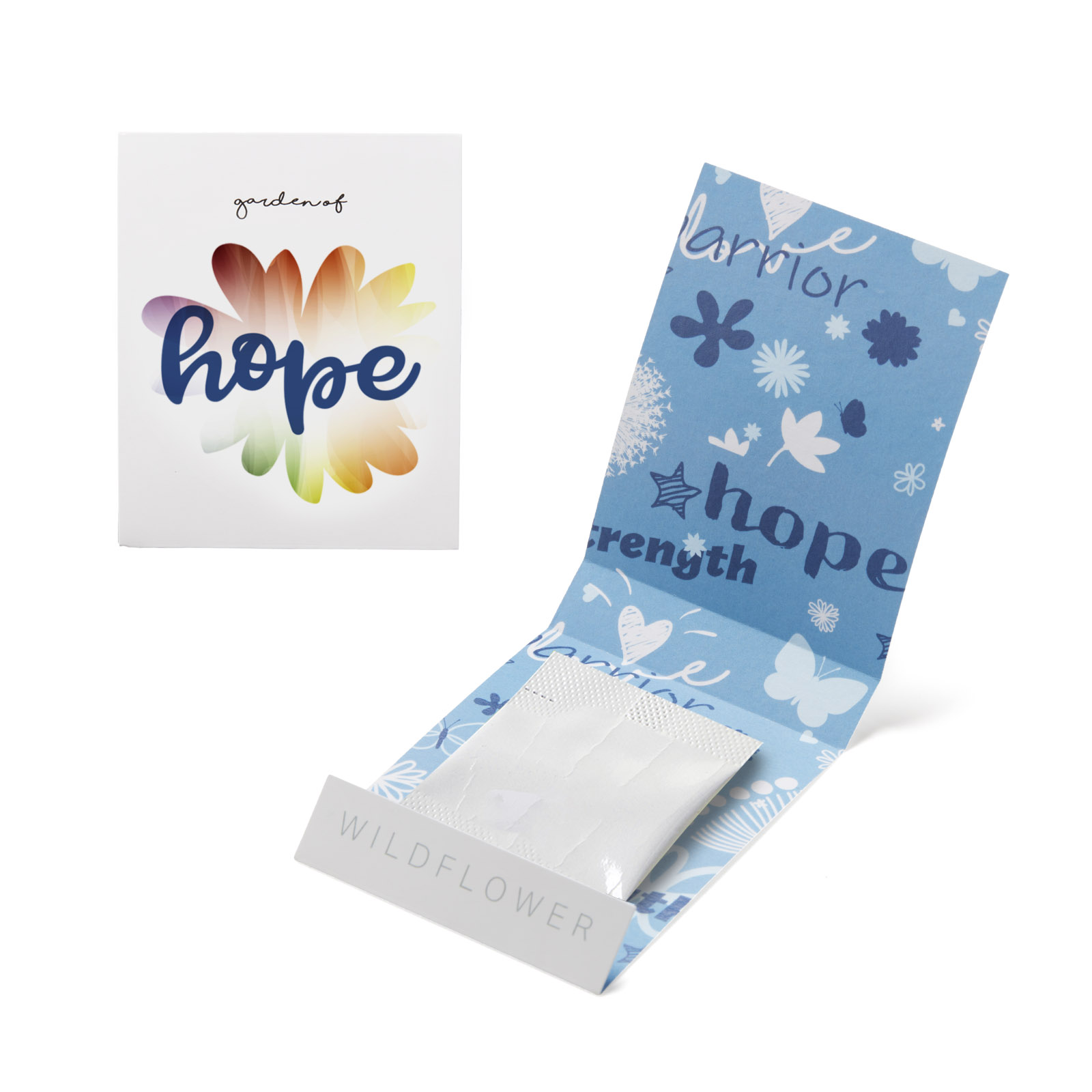 Blue Garden of Hope Matchbook 