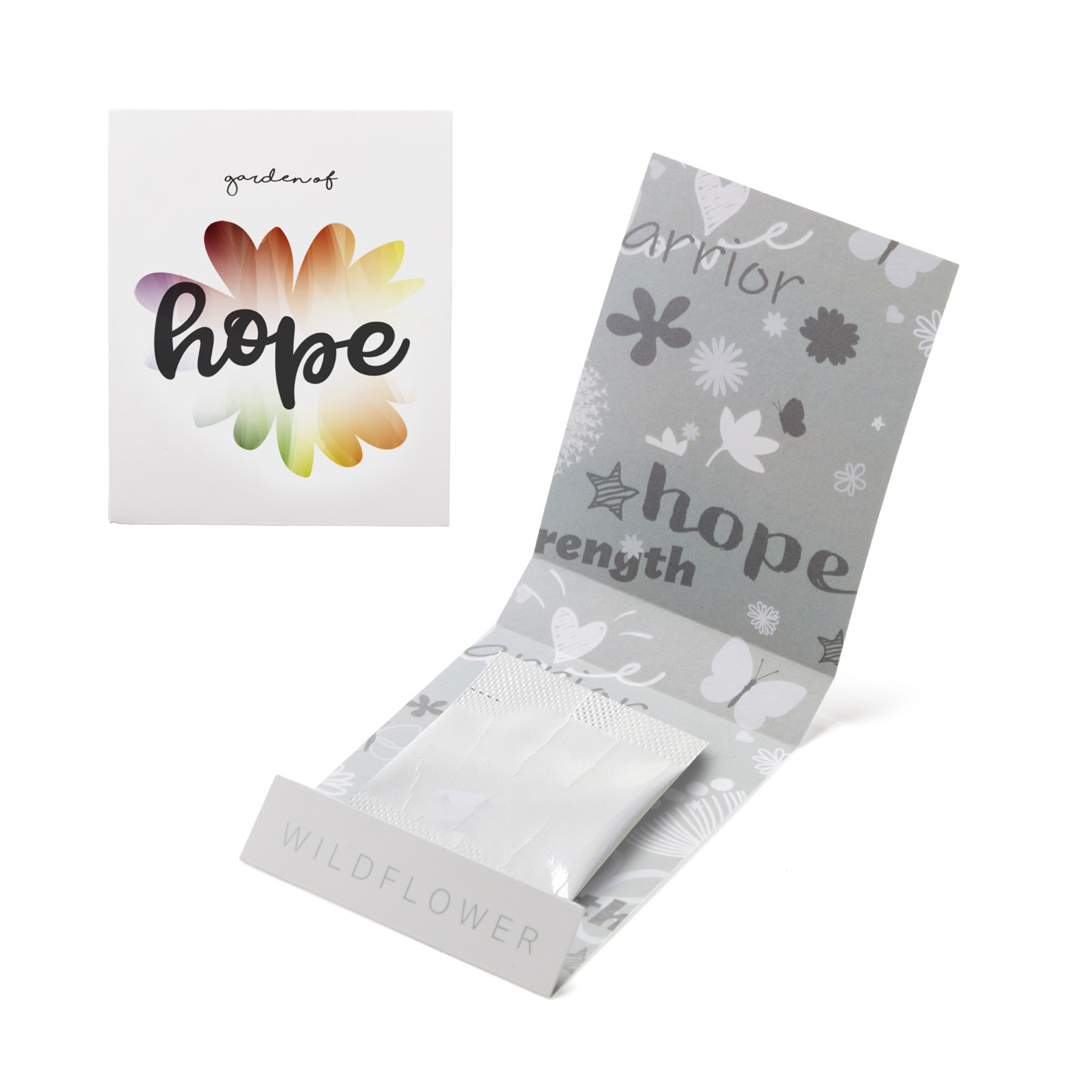 Gray Garden of Hope Matchbook 