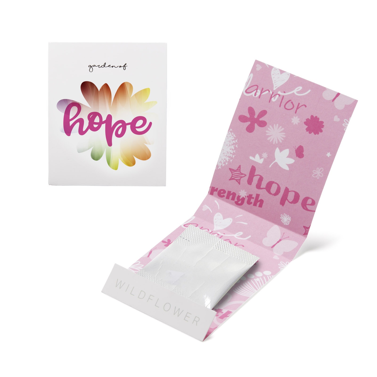 Pink Garden of Hope Matchbook 