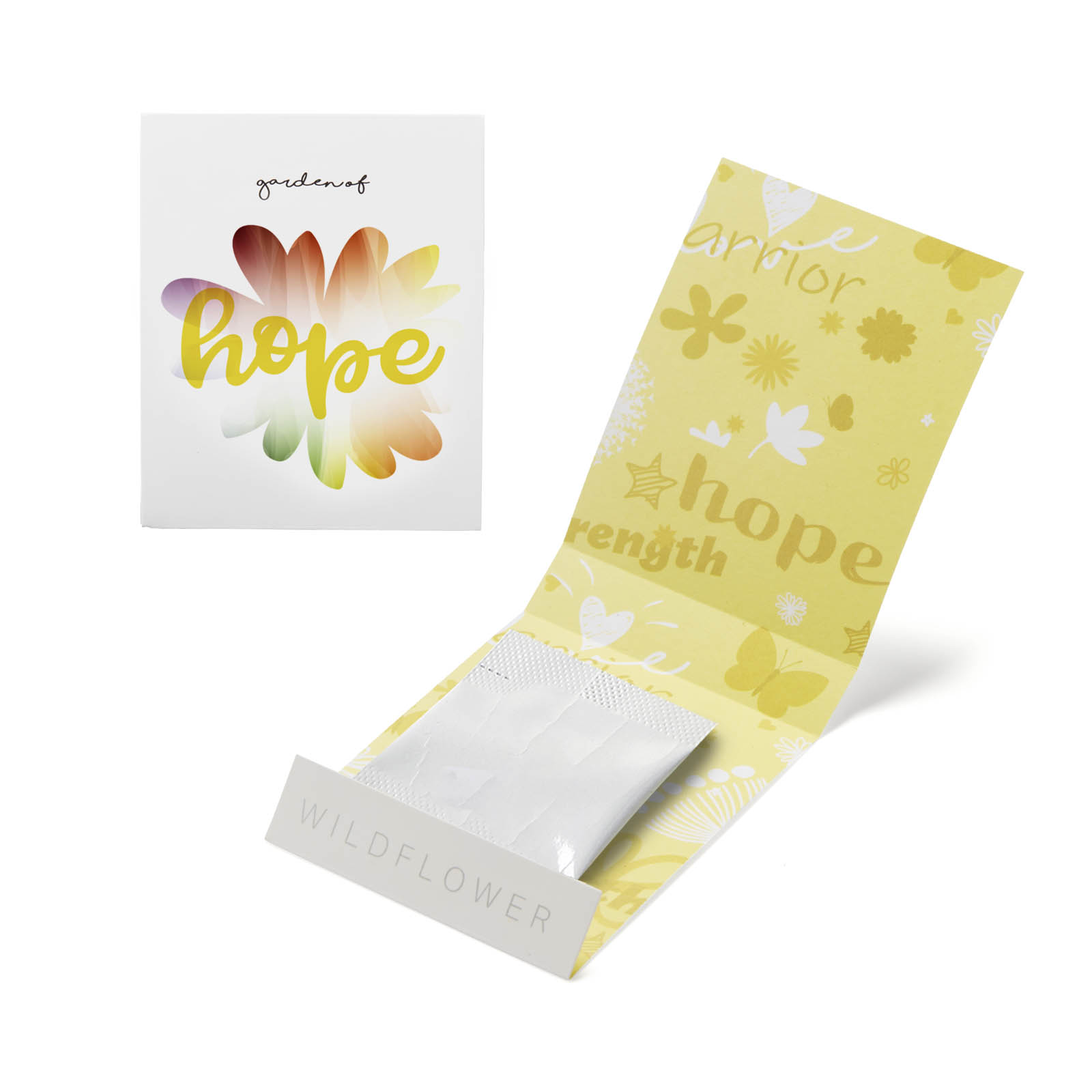 Yellow Garden of Hope Matchbook 