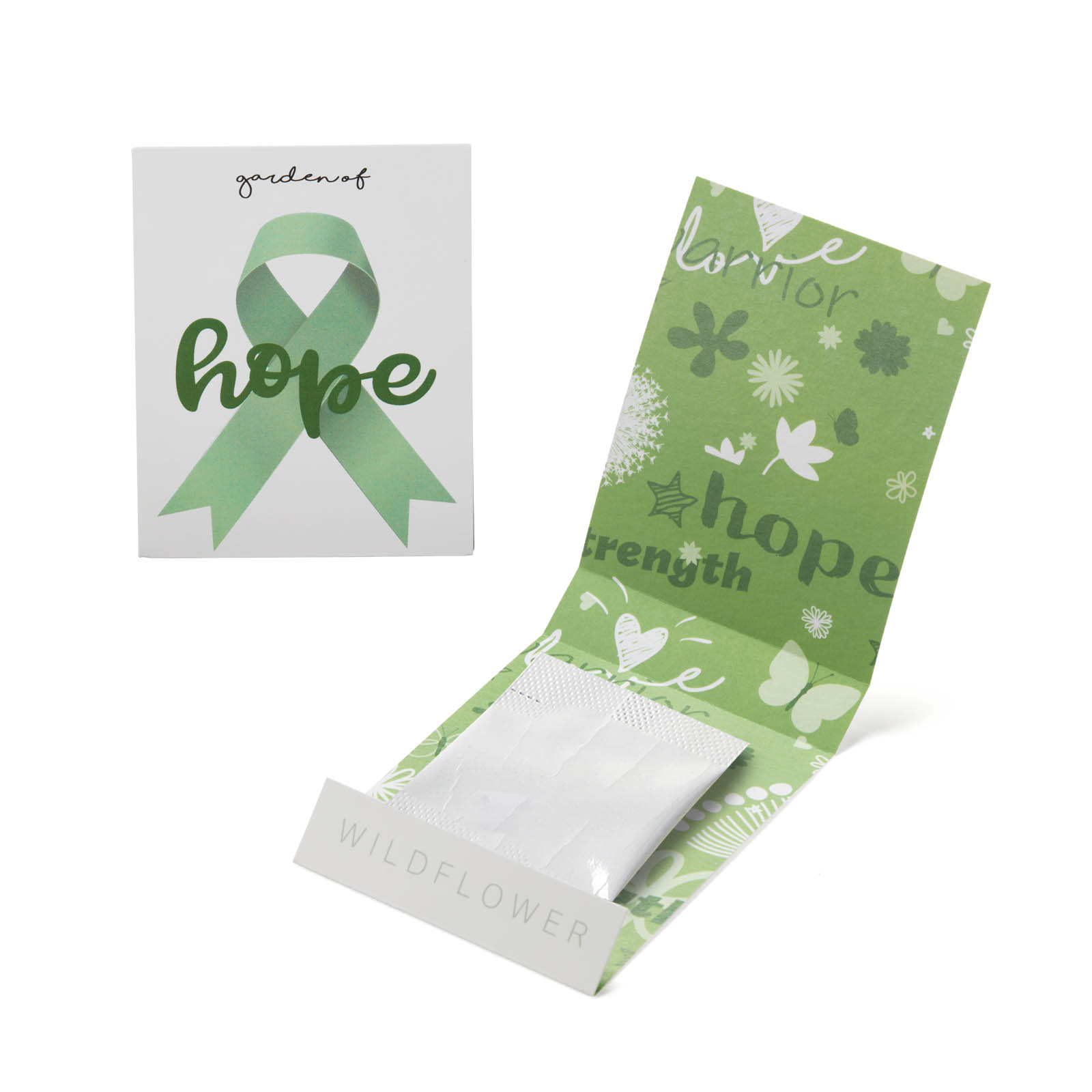 Green Ribbon Garden of Hope Matchbook