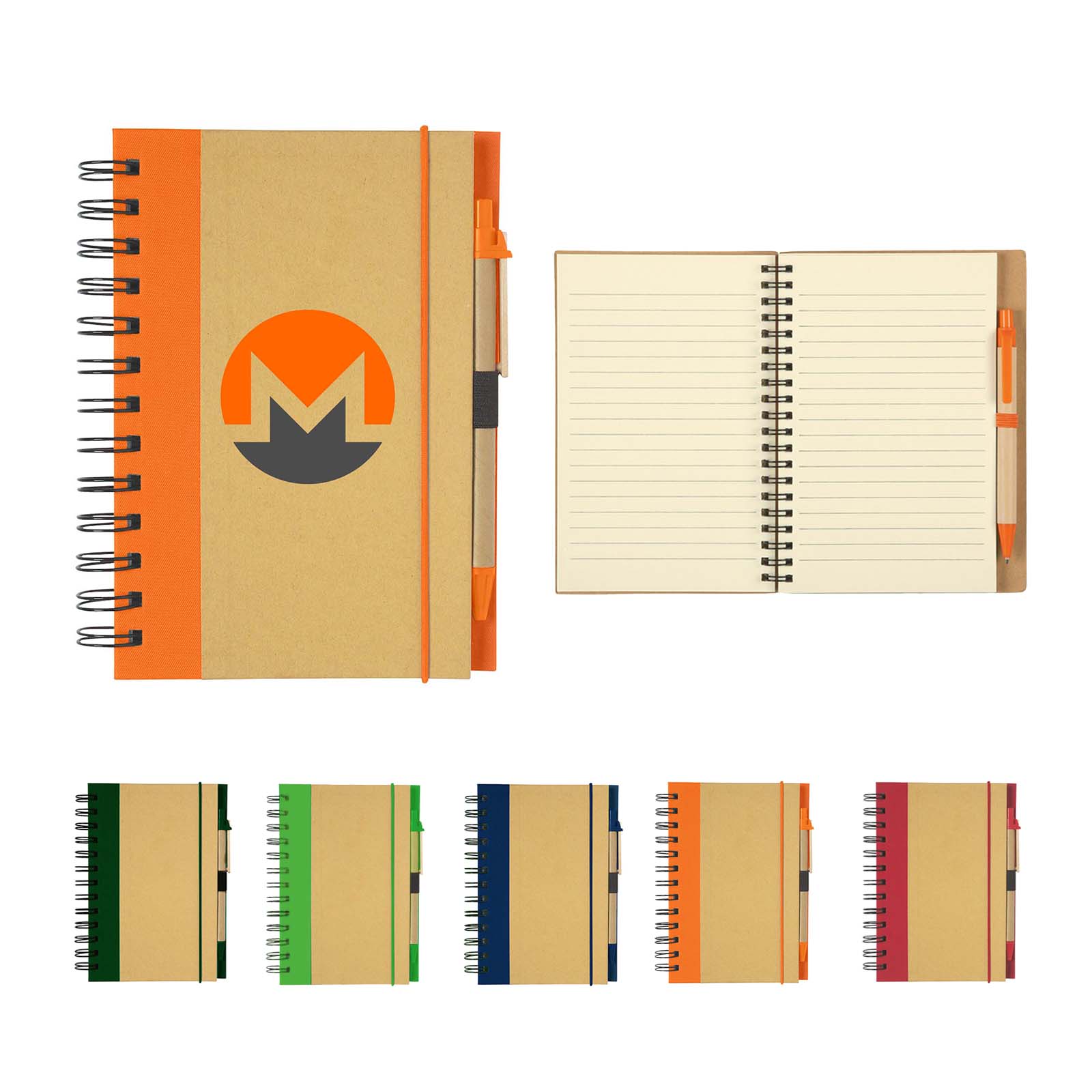 Eco-Inspired Hardcover Notebook and pen