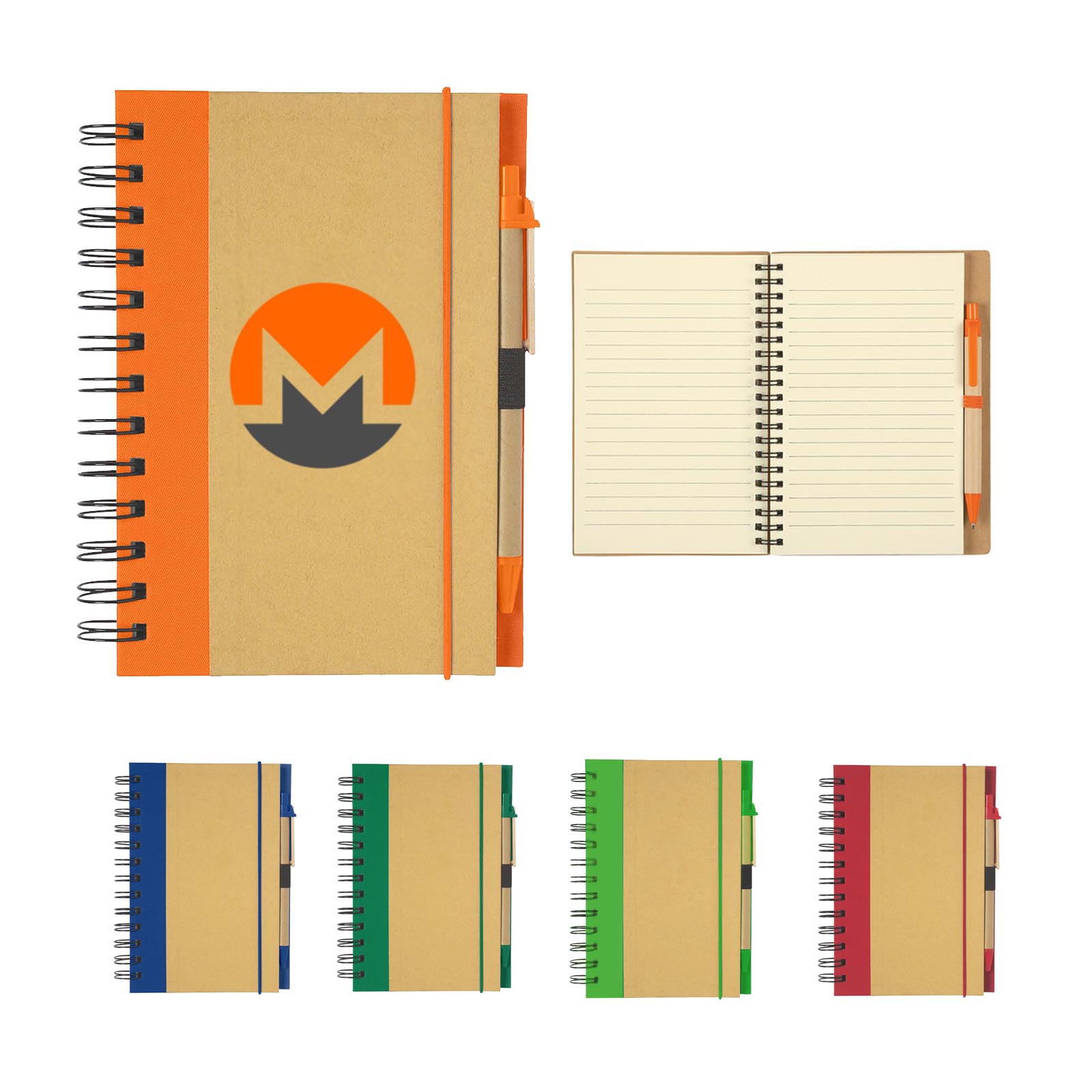 Eco-Inspired Hardcover Notebook and pen
