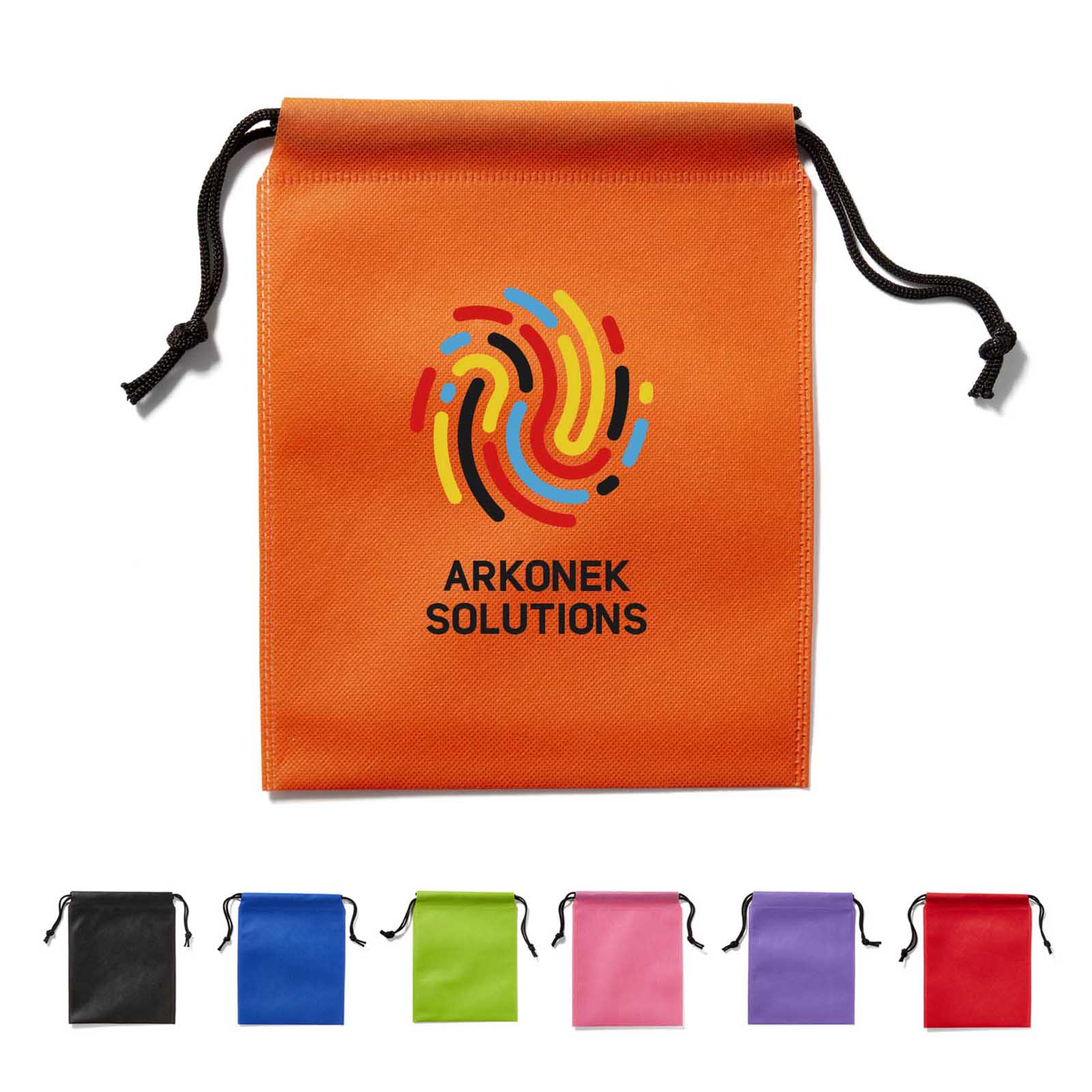 Full Color Non-Woven Drawstring Pouch