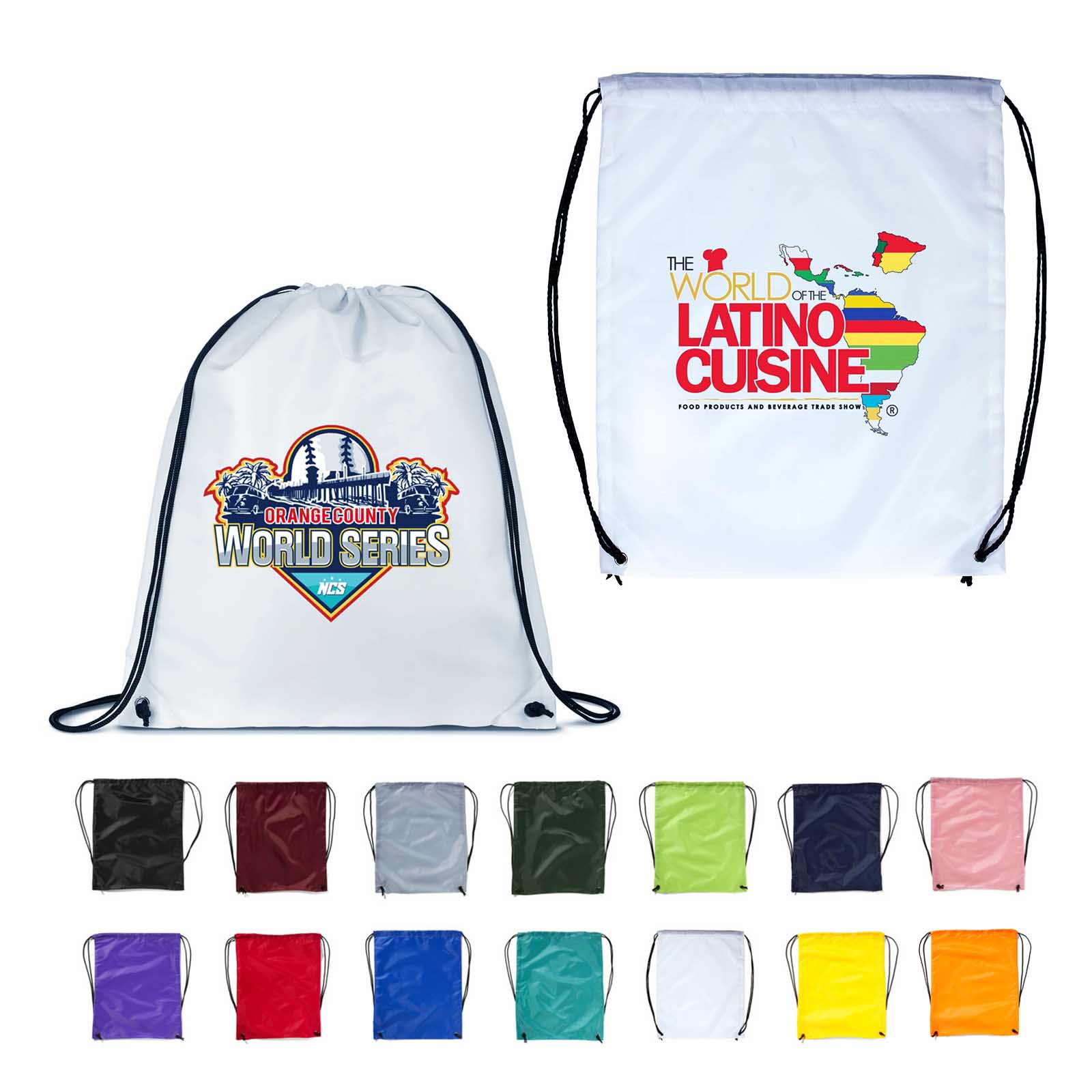 Full Color Drawstring Backpack