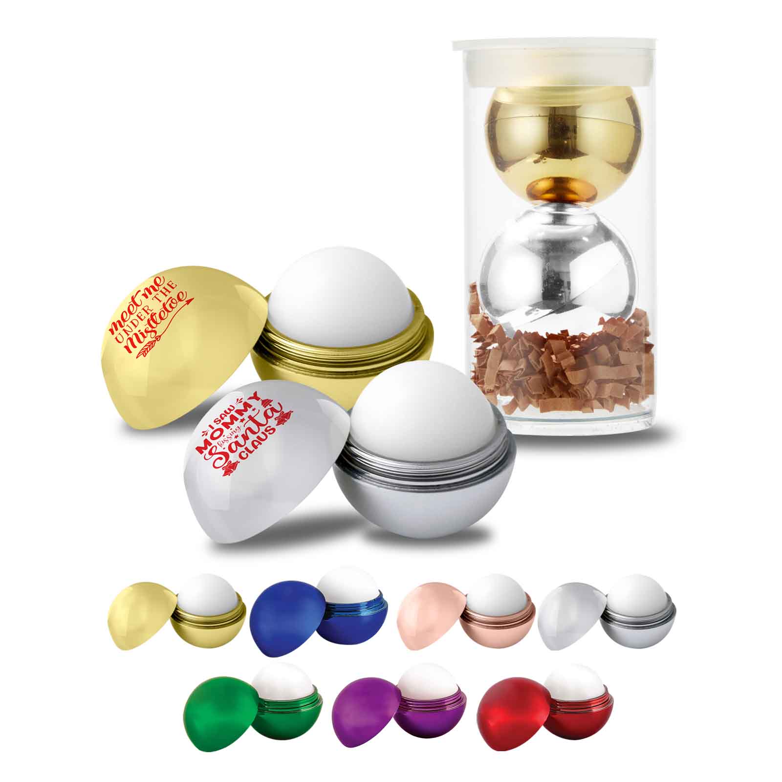 Metallic Lip Balm Set in Tube