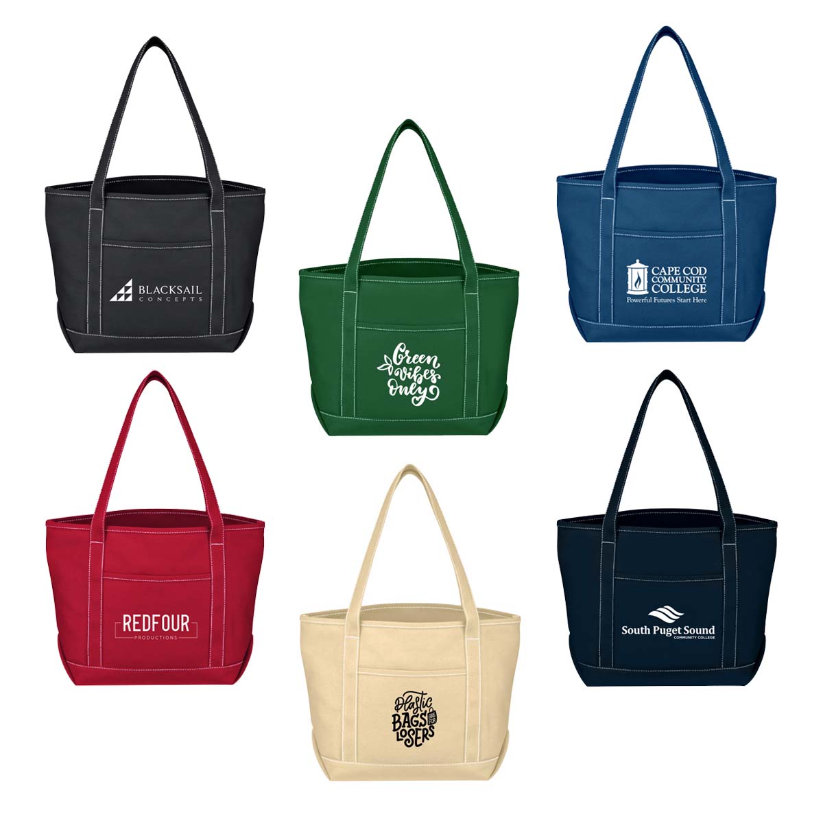 Medium Starboard Cotton Canvas Tote Bag