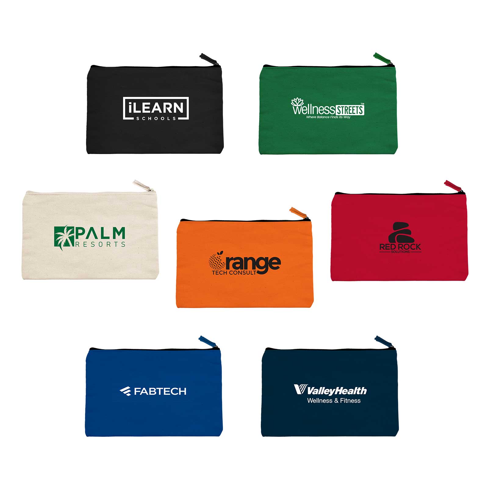 12 oz. Canvas Zippered Pouch