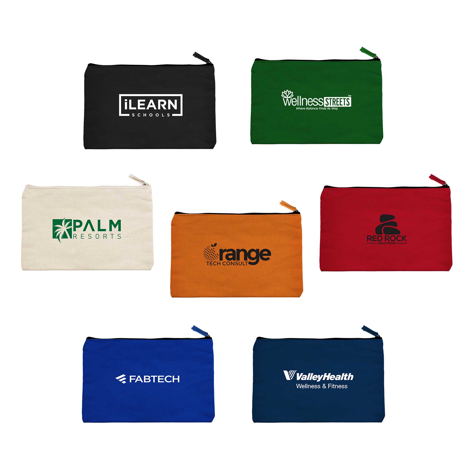 12 oz. Canvas Zippered Pouch