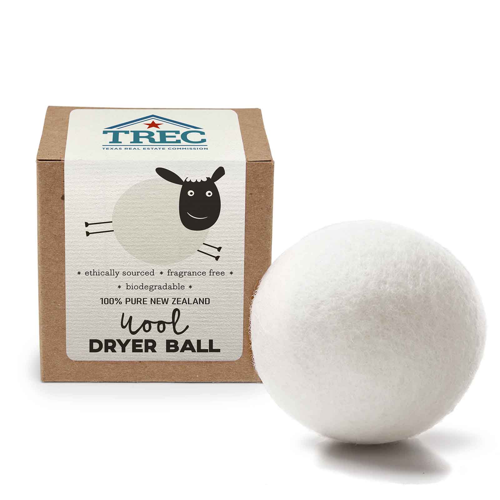 Single Wool Dryer Ball