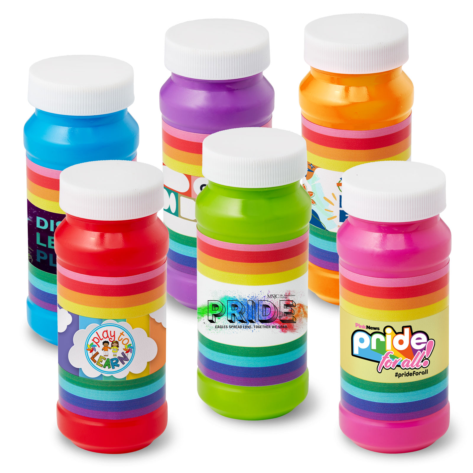 4 oz. Pride Bubbles with Full-Color Digital Label