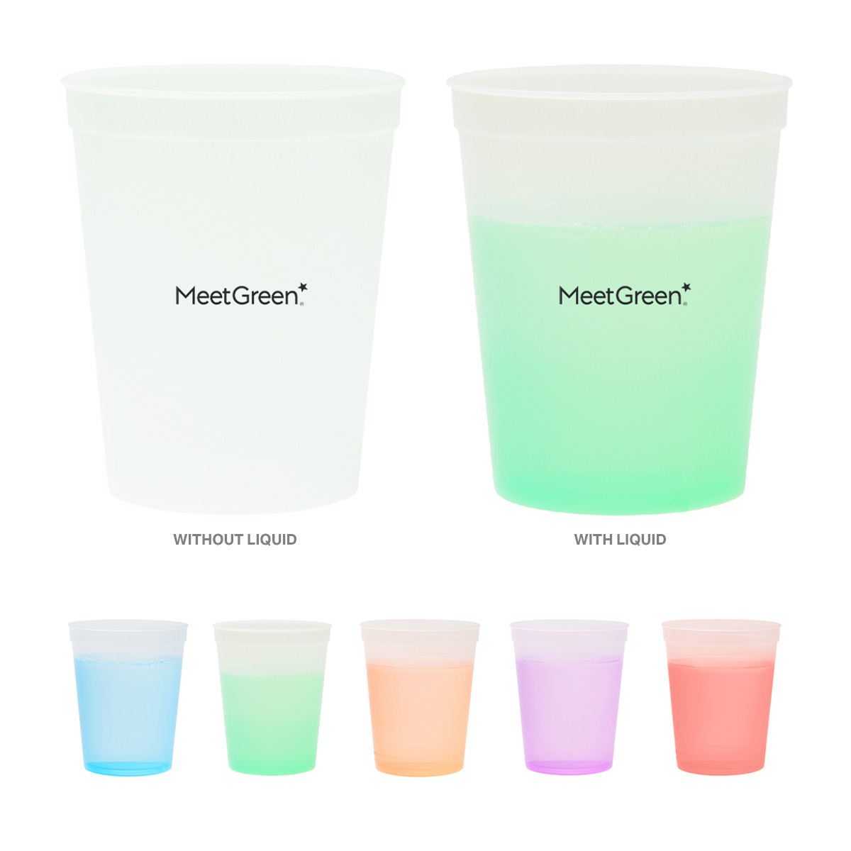 16 oz. Frosted Mood Reusable Flex Stadium Cup
