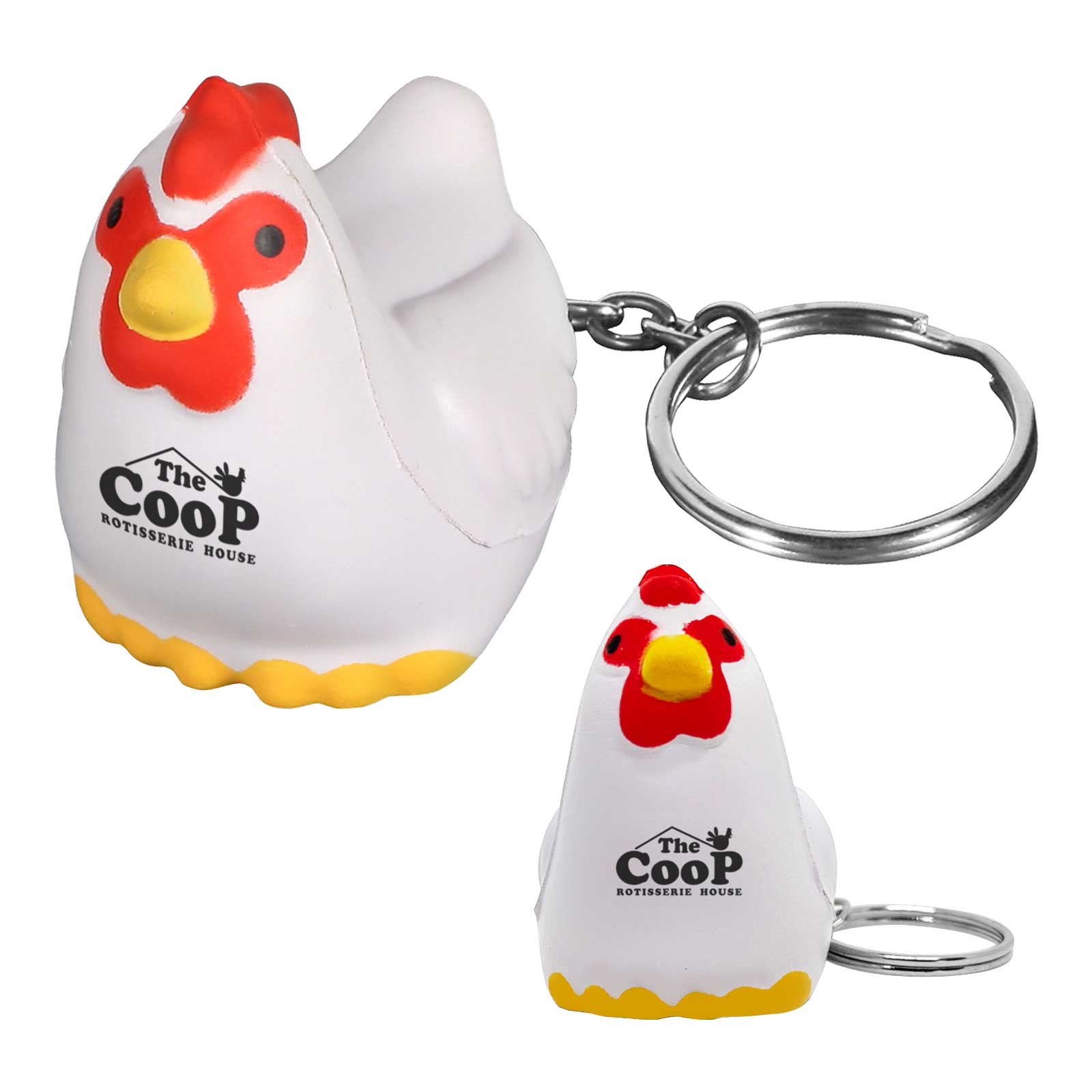 Chicken Stress Reliever Keychain