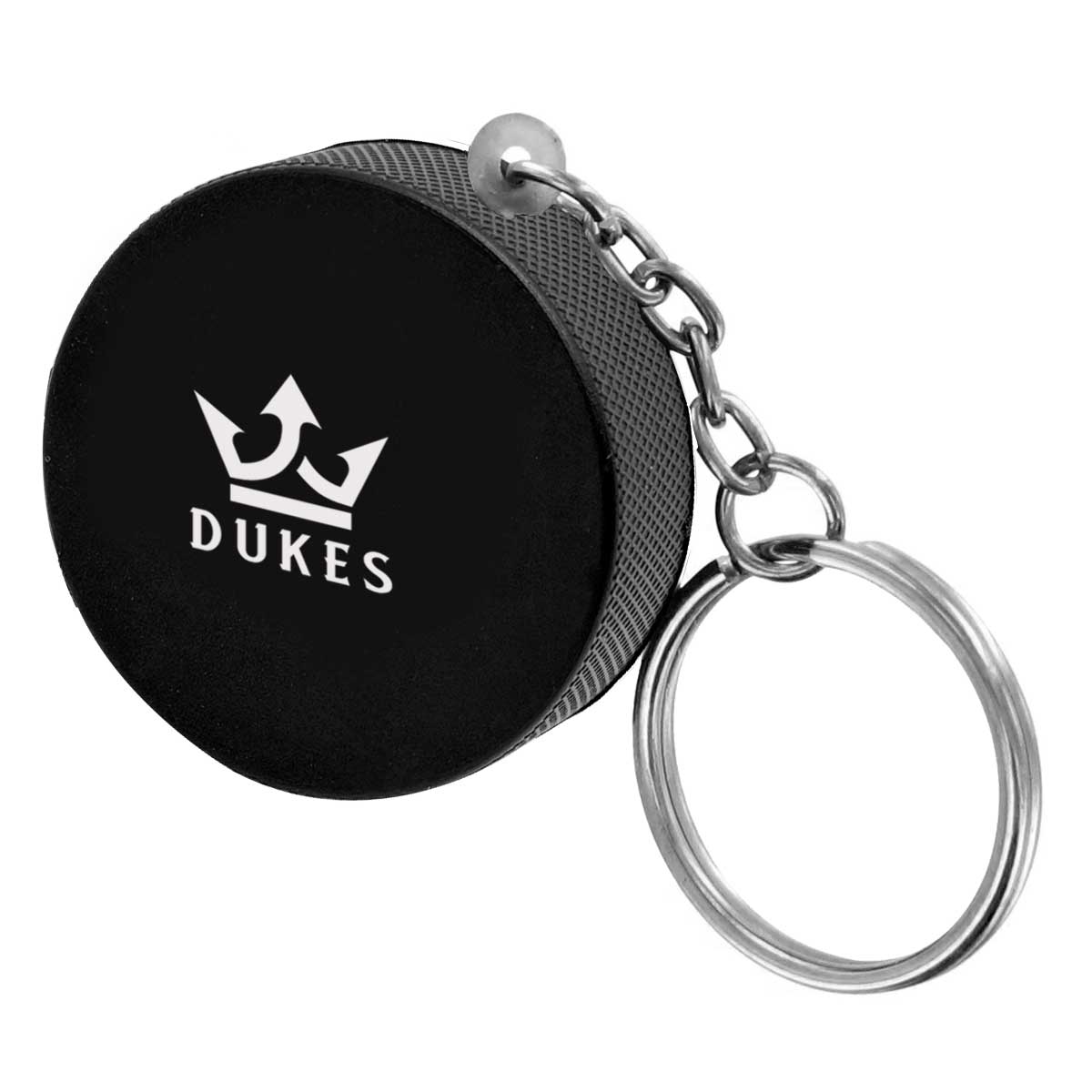 Hockeypuck Stress Reliever Keychain
