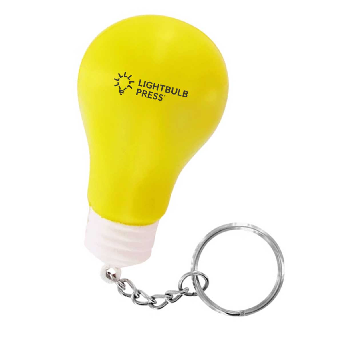 Light Bulb Stress Reliever Keychain