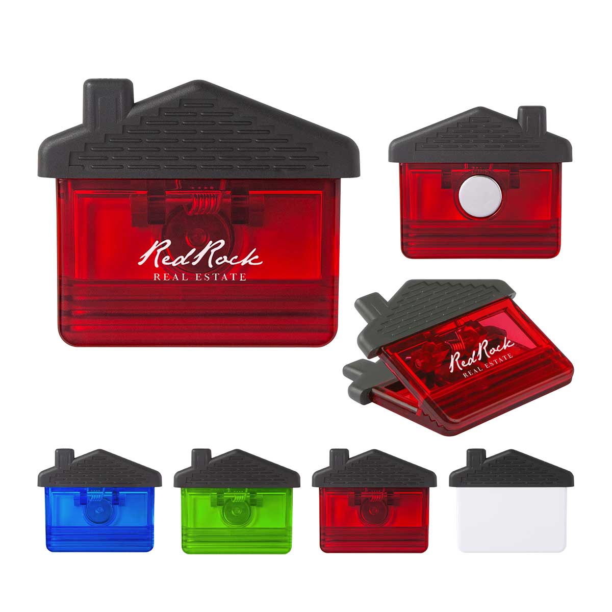 Recycled House Shape Magnet Memo Clip
