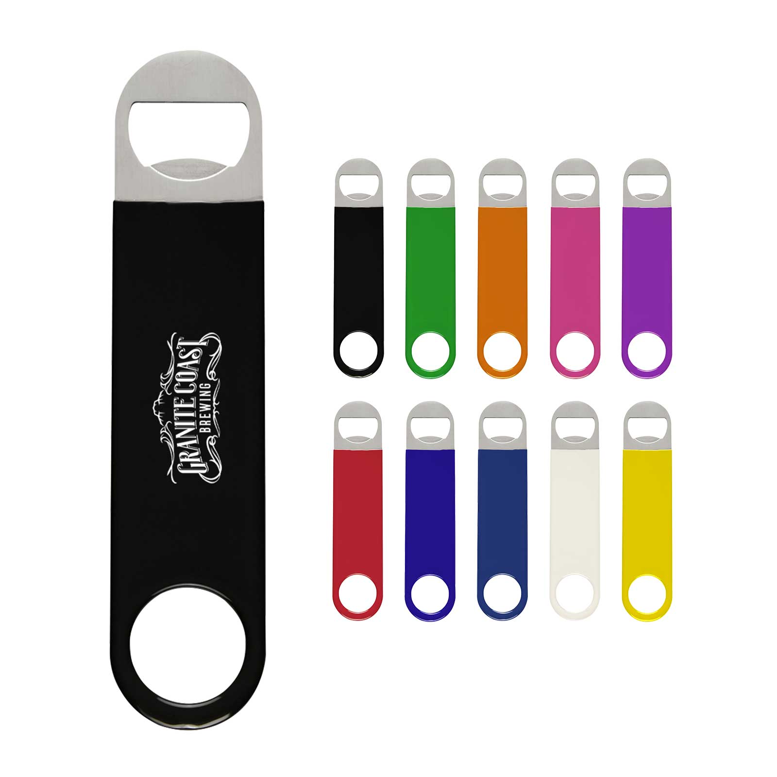 Large Vinyl Coated Stainless Steel Bottle Opener